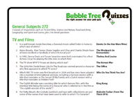 General Subjects 272 General Subjects 272